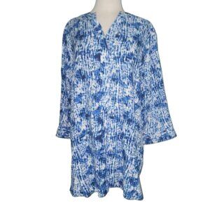 Woman Within Plus Size Three-Quarter Sleeve Tunic 1X 22-24